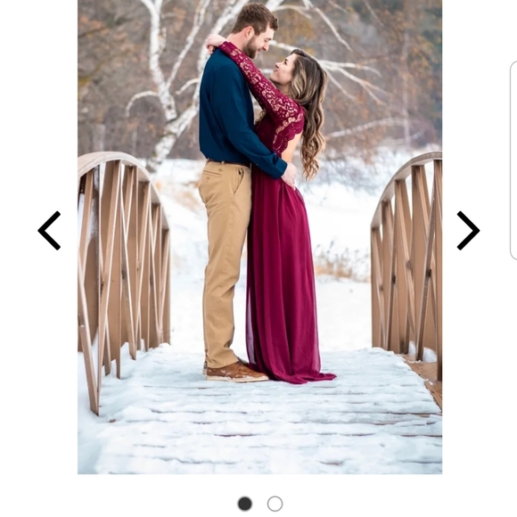 Awaken My Love Burgundy Long Sleeve Lace Maxi Dress - Picture 6 of 7